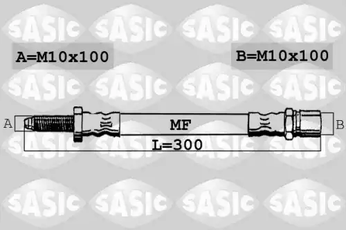 шланг тормозной задн. лев. Ford SBH6319 SASIC
