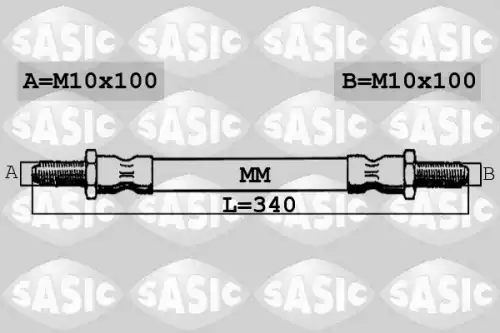 шланг тормозной задн. Ford SBH6334 SASIC