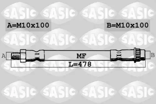 шланг тормозной перед. Citr 6600014 SASIC