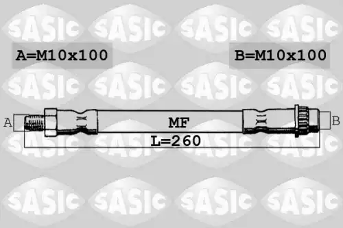 ТОРМОЗНОЙ ШЛАНГ SBH0170 SASIC