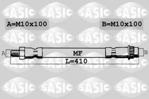 шланг тормозной задн. Ren SBH4093 SASIC