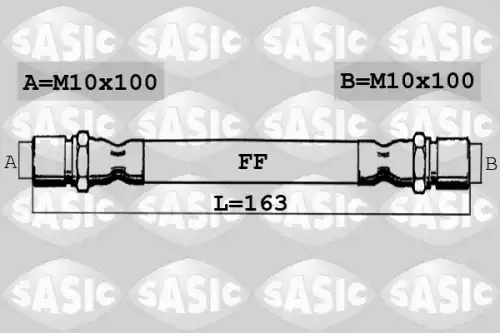 шланг тормозной задн. VW SBH6384 SASIC