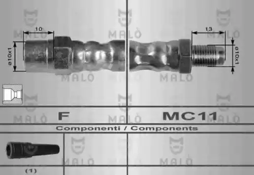 ШЛАНГ ТОРМОЗНОЙ 8634 MALO