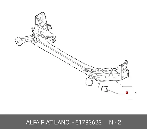 Подушка крепления двигателя LANCIA 51783623