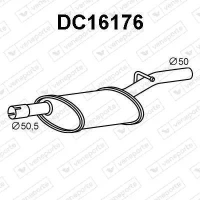 Предглушитель выхлопных газов DC16176 VENEPORTE