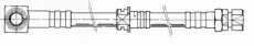 шланг тормозной перед. Opel 510719 CEF
