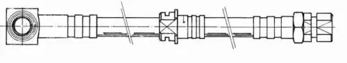 шланг тормозной перед. Opel 510719 CEF