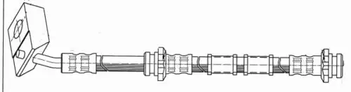 шланг тормозной перед. лев. Niss 510784 CEF