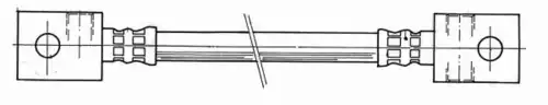 шланг тормозной перед. лев. Niss 510841 CEF