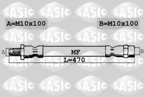 шланг тормозной перед. Citr SBH0180 SASIC
