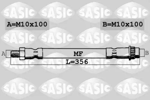 шланг тормозной перед. Citr SBH0134 SASIC