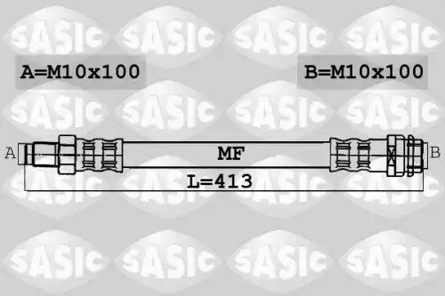 шланг тормозной перед. MB 6606007 SASIC
