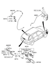 Двигатель стеклоочистителя 987001F001 HYUNDAI / KIA