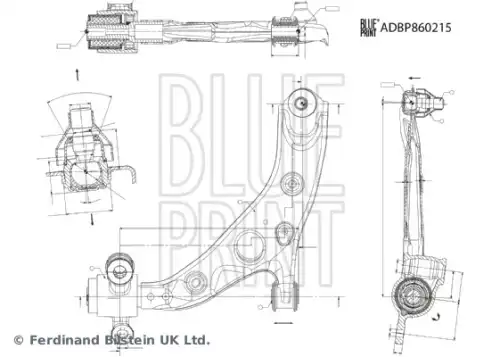 Рычаг подвески BLUE PRINT ADBP860215