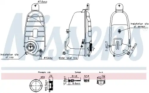 Расширительный бачок NISSENS 996220