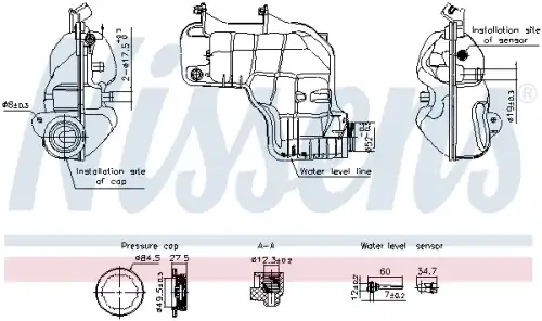Расширительный бачок NISSENS 996221