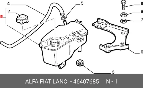 Расширительный бачок LANCIA 46407685
