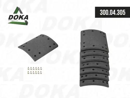 Накладки тормозные DOKA 300.04.305