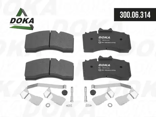 Тормозные колодки дисковые DOKA 300.06.314