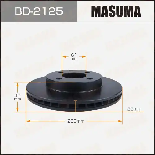 Тормозной диск MASUMA BD-2125