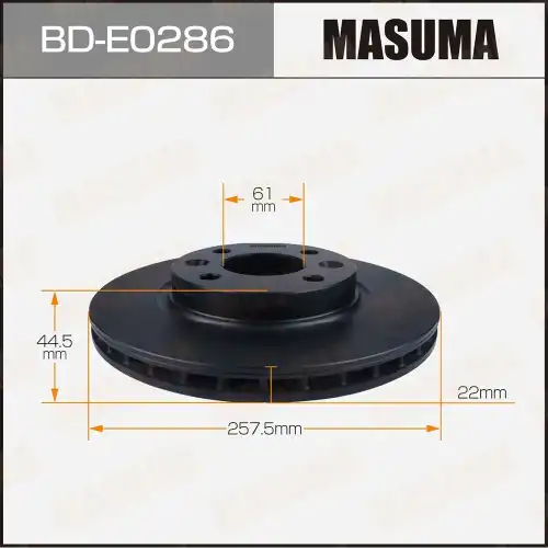 Тормозной диск MASUMA BD-E0286
