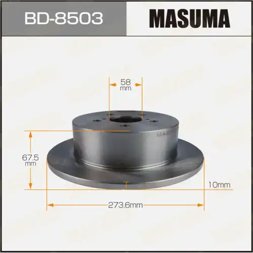 Тормозной диск MASUMA BD-8503