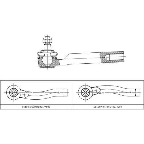 Рулевой наконечник CTR CE1007R