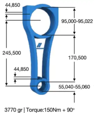 Шатун CO010100 IPSA