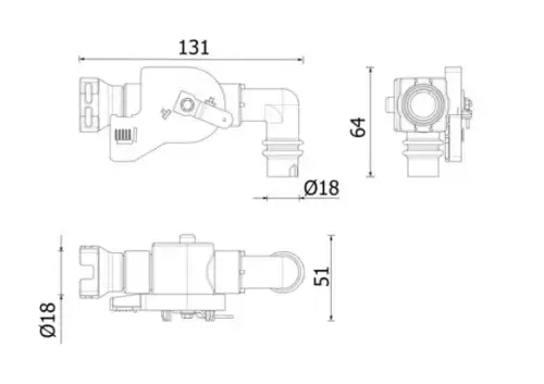 Клапан отопителя MAHLE CV 27 000P