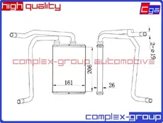 Радиатор печки CGA 13HCR1001RA