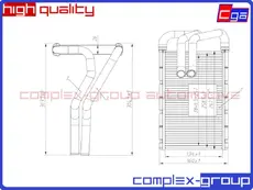 Радиатор печки CGA 13HCR1101RA