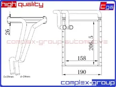 Радиатор печки CGA 13HCR1105RA