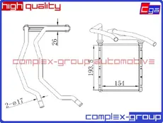 Радиатор печки CGA 13HCR2001RA