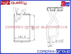 Радиатор печки CGA 13HCR5002RA