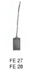 Угольная щетка, стартер !12V \ SFEX-28 GHIBAUDI