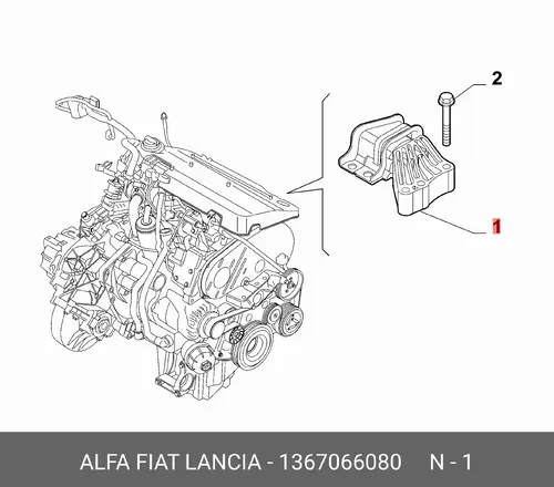 патрубок радиатора Fiat 1367066080
