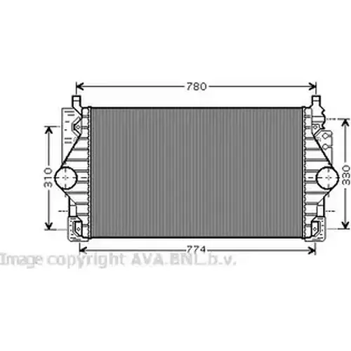 Интеркулер AVA VW4246