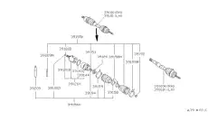 Nissan пыльник шрус 3924113A25