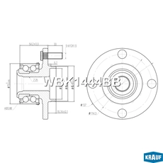 Ступица KRAUF WBK1444BB