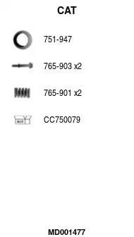 Катализатор MD001477 FA1