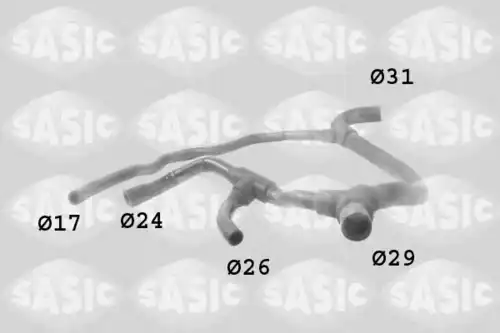 Шланг радиатора 3404003 SASIC
