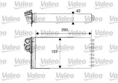 Радиатор печки VALEO 812212