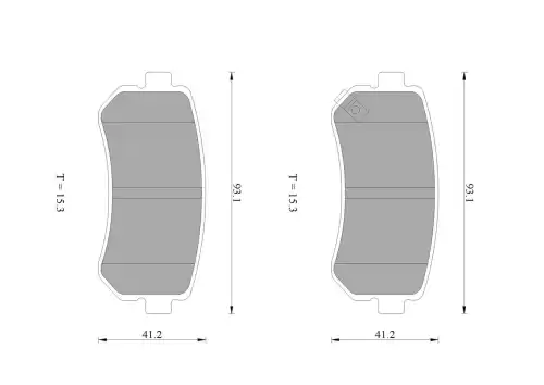 Тормозные колодки дисковые BOSCH 0 986 AB1 155