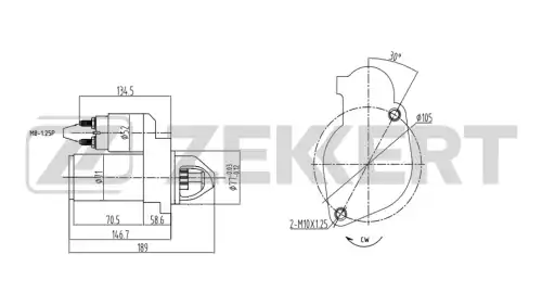 Стартер ZEKKERT AN1010