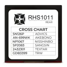 Тормозные колодки дисковые HI-STOP RHS1011