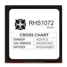 Тормозные колодки дисковые HI-STOP RHS1072