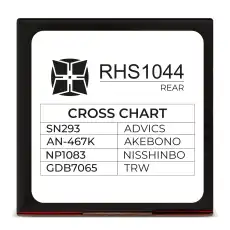 Тормозные колодки дисковые HI-STOP RHS1044