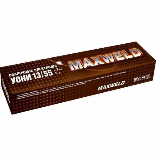 MAXWELD ЭЛЕКТРОДЫ УОНИ 13/55 3мм-5кг UONI35