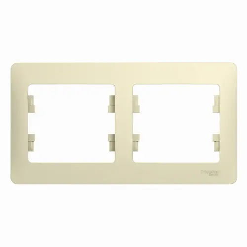 Systeme Electric ( Schneider Electric) Рамка 2-м GLOSSA горизонт. беж. SchE GSL000202