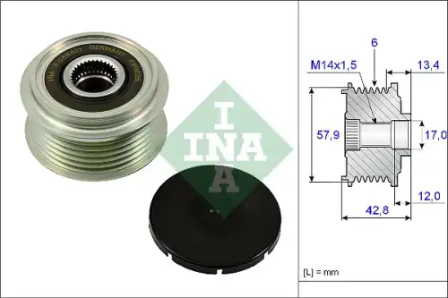 CLUTCH PULLEY 535 0240 10 INA